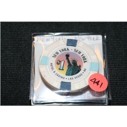 NewYork-NewYork Casino $1 Token from Las Vegas, NV