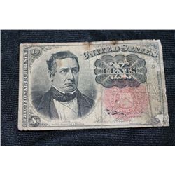 1874 US 10 Cent Fractional Currency