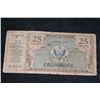 Image 1 : Military Payment Certificate 25 Cent