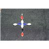Image 1 : Silver Cross with Colored Stones