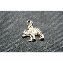 Silver Bear Charm