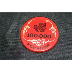 Ecuador 100,00 Gambling Token