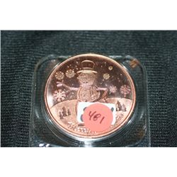 Frosty the Snowman .999 Copper Round