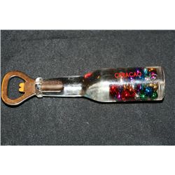 Curacao Snow Globe Bottle Opener