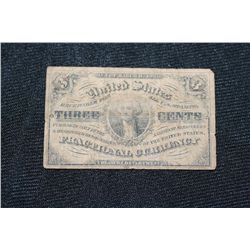 1863 US 3 Cent Fractional Currency