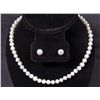Image 1 : AKOYA PEARL NECKLACE AND EARRING SET