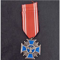 GERMAN NAZI NSDAP 15 YEARS OF SERVICE MEDAL W/ RIBBON