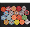 Image 1 : LOT OF 20 OBSOLETE NEVADA CASINO GAMBLING POKER CHIPS