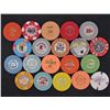 Image 2 : LOT OF 20 OBSOLETE NEVADA CASINO GAMBLING POKER CHIPS