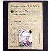 Image 1 : GERMAN NAZI SS AUSWEIS ID W/ PHOTO
