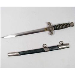 RARE GERMAN NAZI LAND CUSTOMS DAGGER W/ SCABBARD