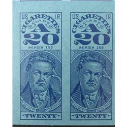 10 Cigarette Tax Revenue Stamps Class A 20 Uncut Sheet