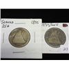 Image 1 : 1875 & 77-S SEATED LIBERTY QUARTERS