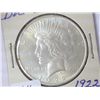 Image 1 : 1922 PEACE SILVER DOLLAR (UNC)