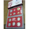 Image 2 : 2001 US SILVER PROOF SET (WITH BOX) (BETTER DATE)