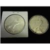 Image 2 : 1922 & 22-S PEACE SILVER DOLLARS
