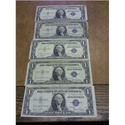 5-1935 ASSORTED $1 SILVER CERTIFICATES