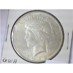 1923 PEACE SILVER DOLLAR (UNC)