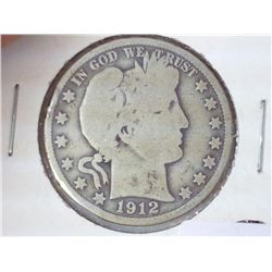 1912-D BARBER HALF DOLLAR