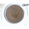 1848 US LARGE CENT (FINE+) REV. ONE CENT ALTERED