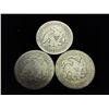 Image 2 : 1854,76 & 77 SEATED LIBERTY HALF DOLLARS