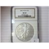 Image 1 : 2002 AMERICAN SILVER EAGLE NGC MS69