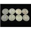 Image 2 : 8 ASSORTED 40'S WASHINGTON SILVER QUARTERS