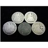 Image 1 : 5-ASSORTED 30'S & 40'S SEATED LIBERTY DIMES