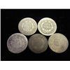 Image 2 : 5-ASSORTED 30'S & 40'S SEATED LIBERTY DIMES