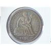 Image 1 : 1891 SEATED LIBERTY DIME (EXTRA FINE)