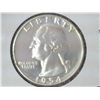 1954 WASHINGTON SILVER QUARTER PROOF 65 CAMEO