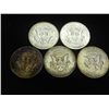 Image 2 : 5 ASSORTED KENNEDY 40% SILVER HALVES