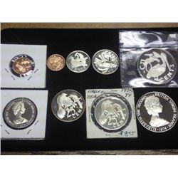 9 ASSORTED BRITISH VIRGIN ISLANDS PROOF COINS