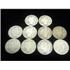 Image 1 : 10 ASSORTED BARBER DIMES