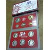 Image 2 : 2001 US SILVER PROOF SET (WITH BOX) (BETTER DATE)