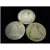 Image 1 : 1858-O,75 & 76-S SEATED LIBERTY HALF DOLLARS