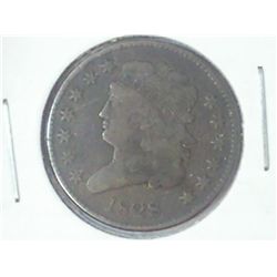 1828 US HALF CENT (FINE+)