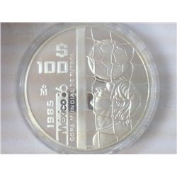 1985 MEXICO 100 PESO SILVER PROOF .9702 OZ. ASW