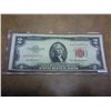Image 1 : 1953-A TWO DOLLAR US NOTE RED SEAL