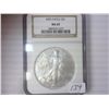 Image 1 : 2005 AMERICAN SILVER EAGLE NGC MS69