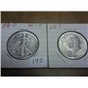 Image 1 : 1938-D WALKING LIBERTY HALF & 64 90% SILVER JFK