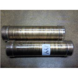 2 ROLLS OF 1959-D LINCOLN CENTS  RED BU