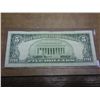 Image 2 : 1963 FIVE DOLLAR US NOTE RED SEAL