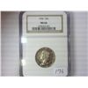 Image 1 : 1956 WASHINGTON SILVER QUARTER NGC MS66 (TONED)