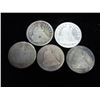 5 ASSORTED 1830'S SEATED LIBERTY DIMES