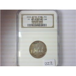 2000-S VIRGINIA QUARTER NGC PF69 W ULTRA CAMEO