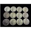 Image 2 : 12 ASSORTED 1940'S MERCURY DIMES