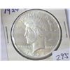 Image 1 : 1924 PEACE SILVER DOLLAR (UNC)