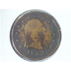 1863 CIVIL WAR TOKEN "OUR UNION"