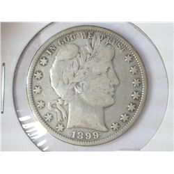 1899 BARBER HALF DOLLAR (FINE)